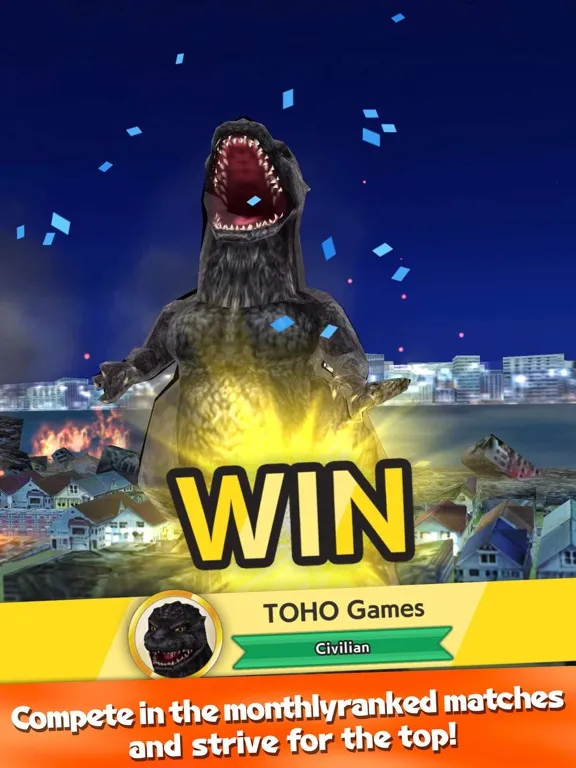 ภาพหน้าจอของ GODZILLA BATTLE LINE iPad 
